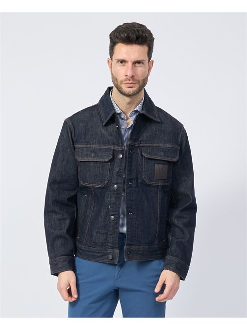 Giubbotto denim Armani Exchange con logo